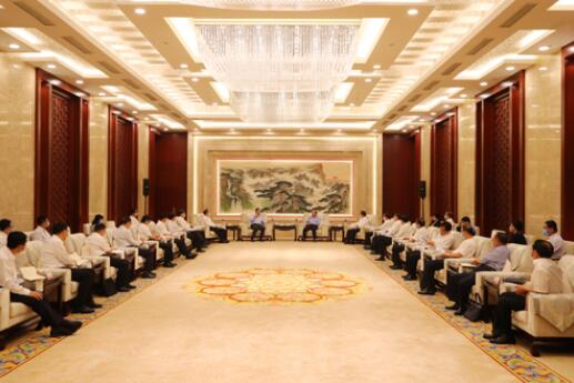 國家電網(wǎng)公司毛偉明、辛保安與山東省委書記劉家義、代省長李干杰會談