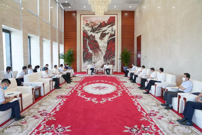 中國(guó)能建黨委書記、董事長(zhǎng)汪建平會(huì)見(jiàn)陜西省副省長(zhǎng)趙剛一行