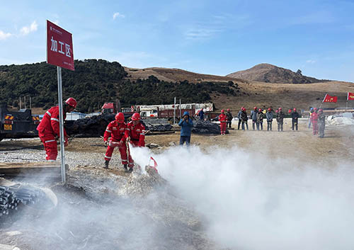 中國安能第二工程局四川涼山項目部開展防火、防汛、防地質(zhì)災(zāi)害綜合演練