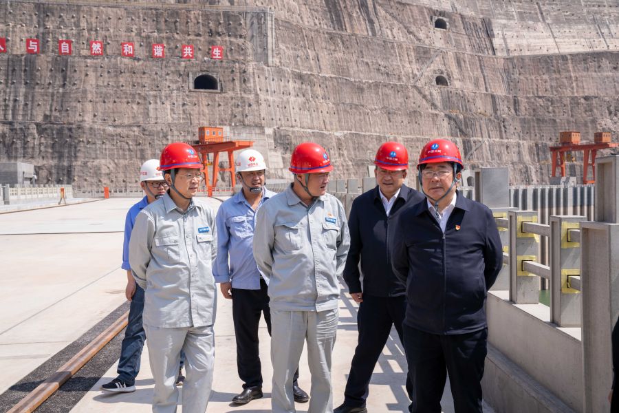 國資委黨建局局長、央企團(tuán)工委書記姚煥調(diào)研白鶴灘水電站