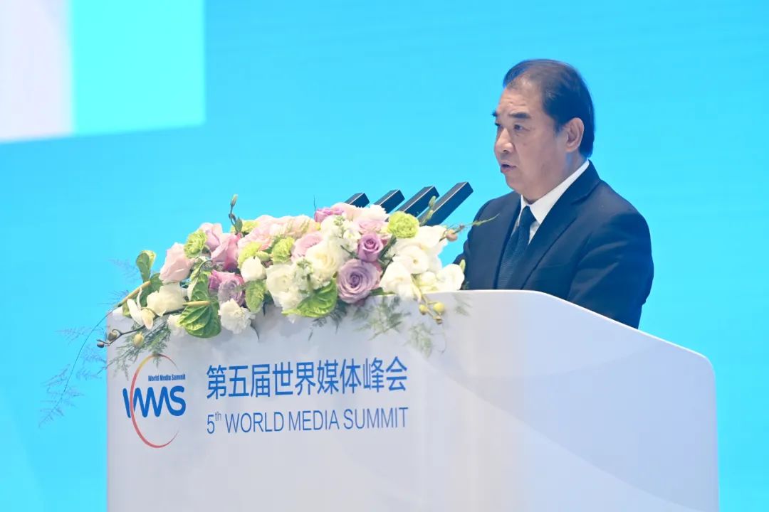 南方電網(wǎng)公司董事長、黨組書記孟振平在第五屆世界媒體峰會(huì)上作主旨發(fā)言