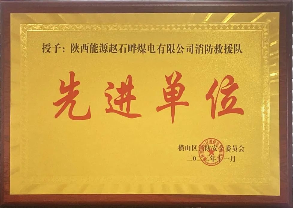 優(yōu)秀！再續(xù)輝煌！陜投集團趙石畔煤電消防工作又獲表彰