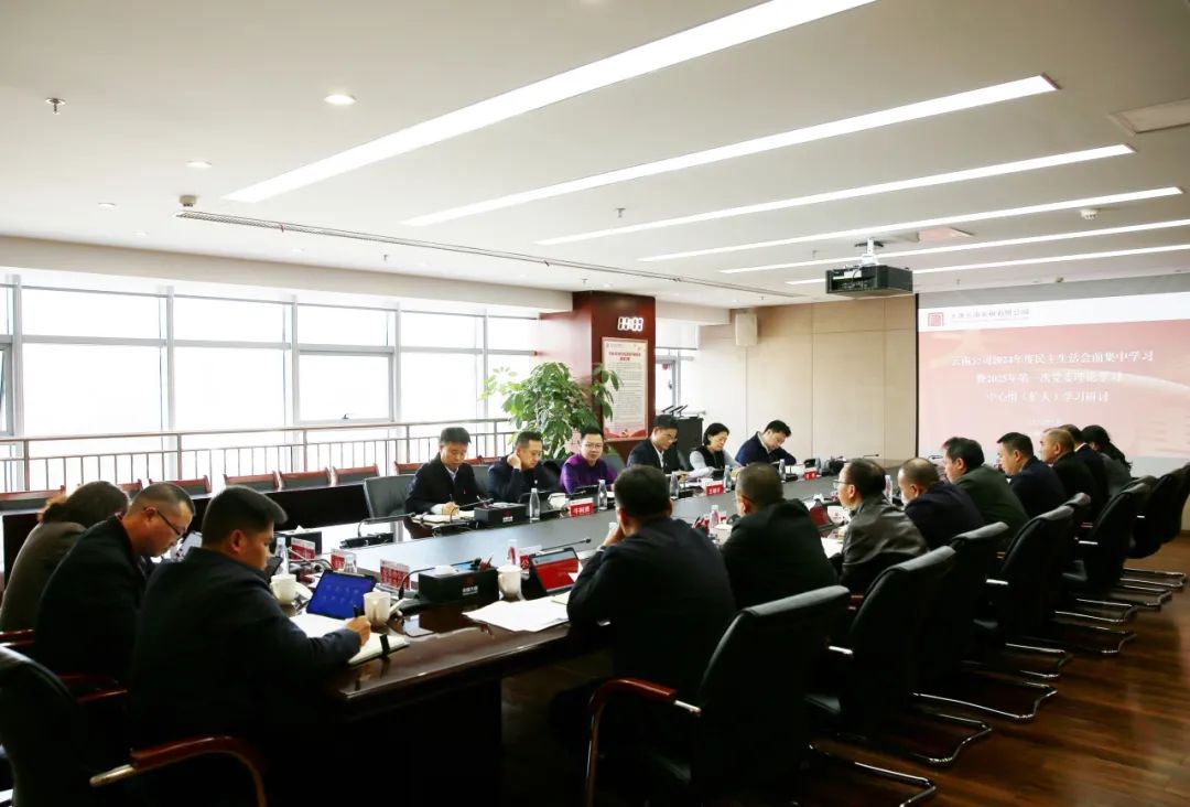 大唐云南公司開展2024年度民主生活會前集中學(xué)習暨2025年第一次黨委理論學(xué)習中心組(擴大)學(xué)習研討