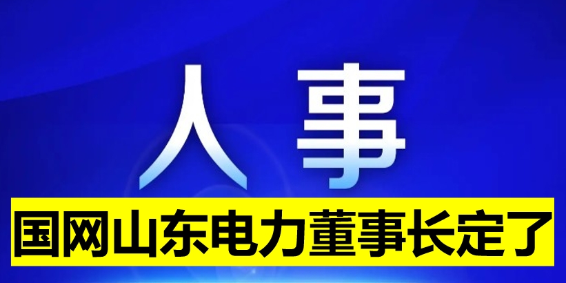 國網山東電力董事長定了！