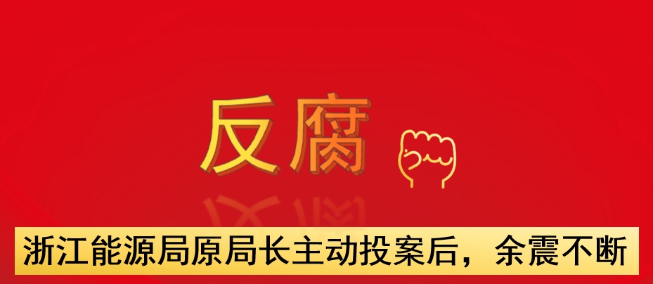 浙江能源局原局長(zhǎng)主動(dòng)投案后，余震不斷