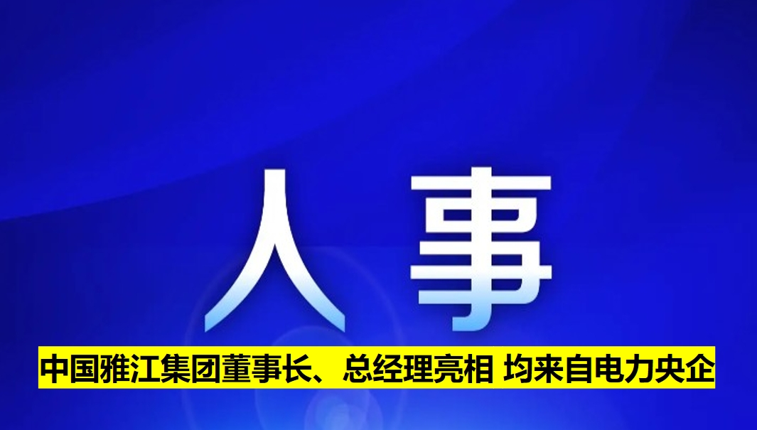 中國雅江集團(tuán)董事長、總經(jīng)理亮相 均來自電力央企